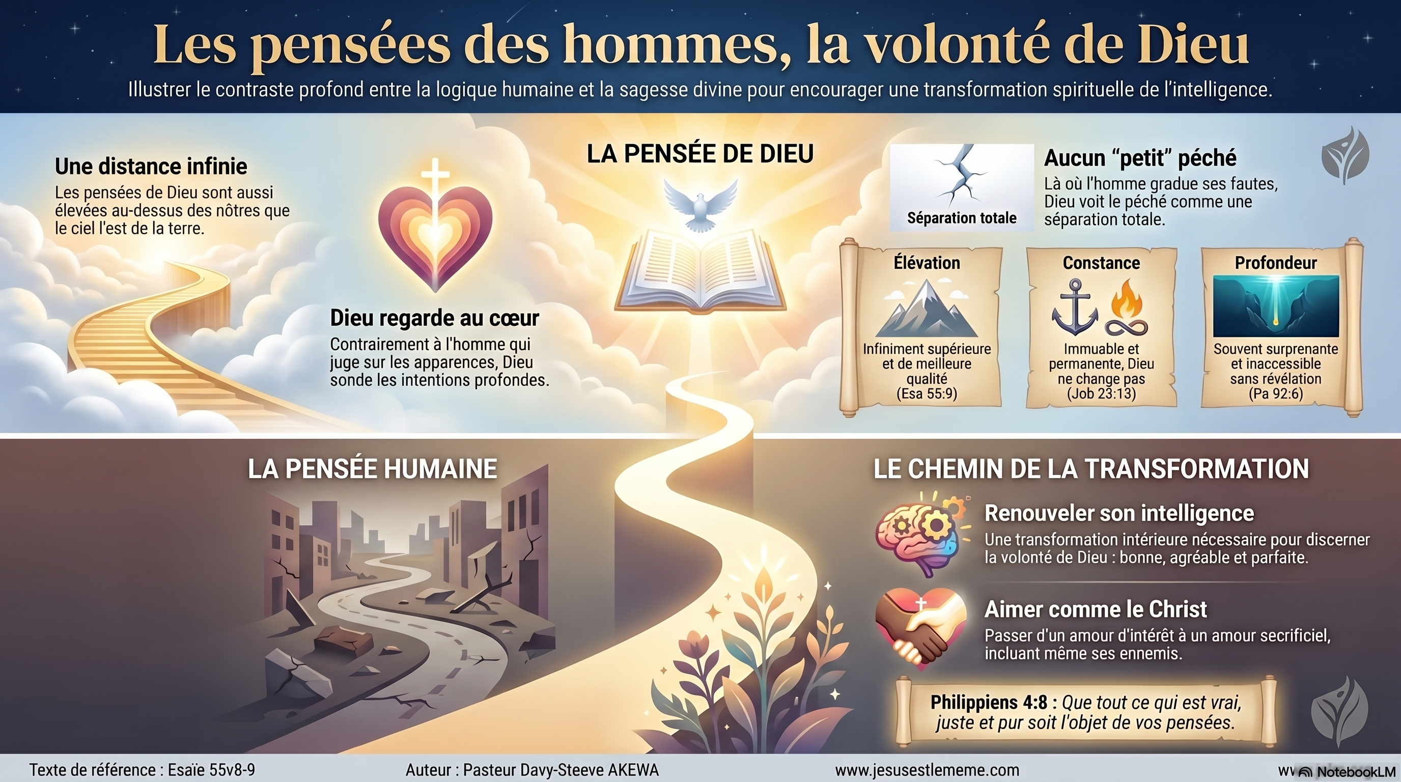 [Boite à outils] - Les pensées des hommes, la pensée de Dieu